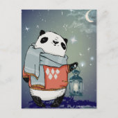 Niedlich Panda Postkarte (Vorderseite)