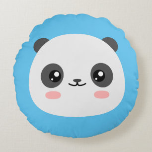 Niedlich Panda Rundes Kissen