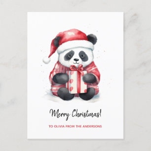 Niedlich Panda Santa Merry Weihnachten
