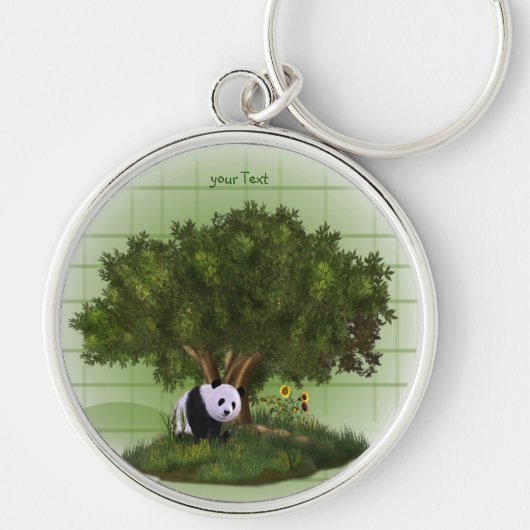 niedlich Panda Schlüsselanhänger (Vorne)