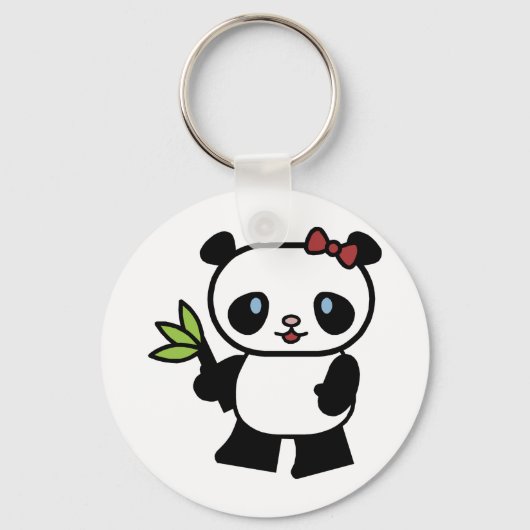 Niedlich Panda Schlüsselanhänger (Vorderseite)