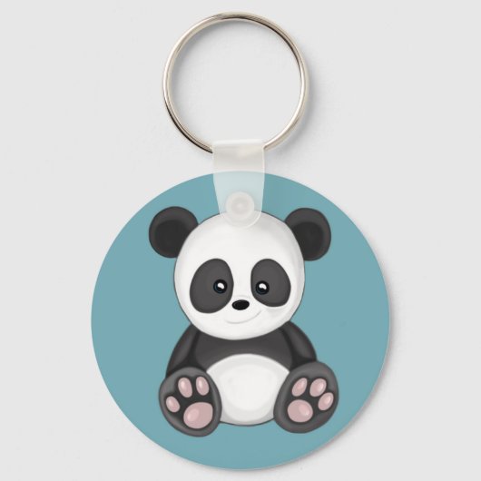 Niedlich Panda Schlüsselanhänger (Vorderseite)