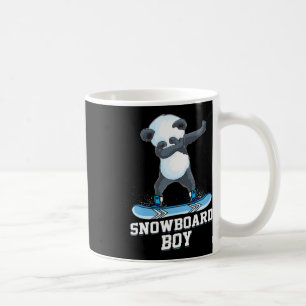 Niedlich Panda Snowboarden Skifahren Dabbing Panda Kaffeetasse