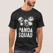 Niedlich Panda Squad Panda Family T Shirt (Vorderseite)