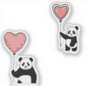 Niedlich Panda Sticker Set - Kawaii & Adorable (Vorderseite)