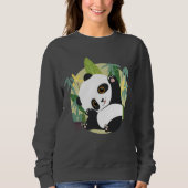 Niedlich Panda Sweatshirt (Vorderseite)