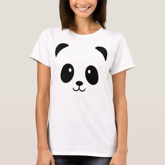 Niedlich Panda T - Shirt (Vorderseite)