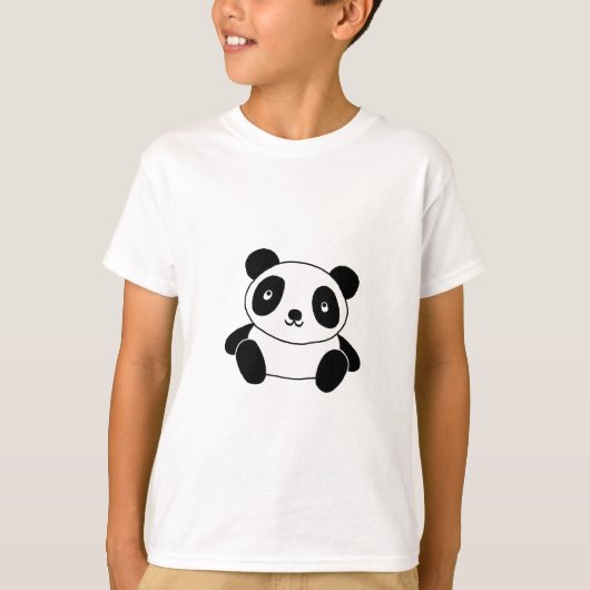Niedlich Panda T-Shirt (Vorderseite)