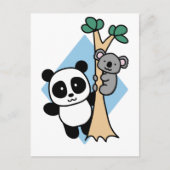 Niedlich Panda und Koala - Amanda Roos Postcard Postkarte (Vorderseite)