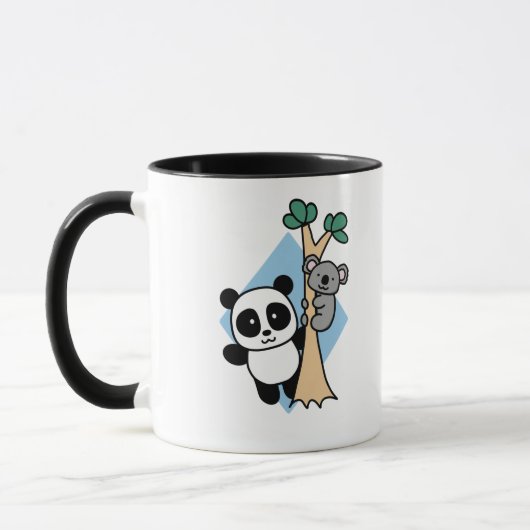 Niedlich Panda und Koala - Amanda Roos Tasse (Links)