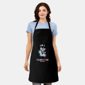 Niedlich Panda Unicorn Ich bin ein Pandicorn Magic Schürze (Getragen)