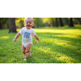 Niedlich Panda unter Sternen Baby Strampler