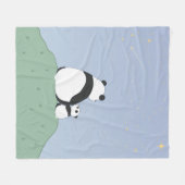 Niedlich Panda unter Sternen Fleecedecke (Vorderseite (Horizontal))