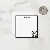 Niedlich Panda Vielen Dank Mitteilungskarte (Vorderseite/Rückseite Beispiel)