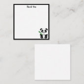 Niedlich Panda Vielen Dank Mitteilungskarte (Vorne/Hinten)