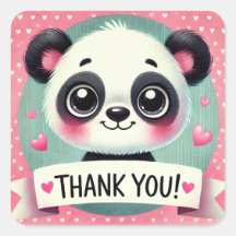 Niedlich Panda Vielen Dank