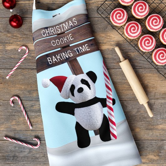 Niedlich Panda Weihnachtskochtopf Backzeit Schürze