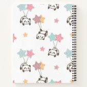 Niedlich Panda White Notebook Notizblock (Rückseite)