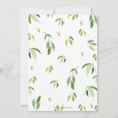 Niedlich Pandas Bamboo Greenery Twin Boys Geburtst Einladung (Rückseite)