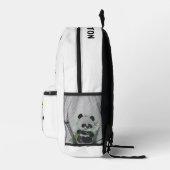 Niedlich Pandas individuelle Name Bedruckter Rucksack (Rechts)