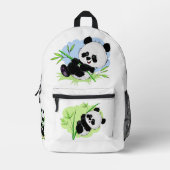 Niedlich Pandas individuelle Name Bedruckter Rucksack (Vorderseite)