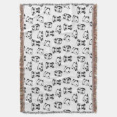 Niedlich Pandas Pattern Decke (Vorderseite Vertikal)