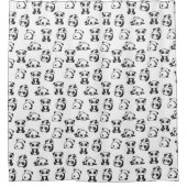 Niedlich Pandas Pattern Duschvorhang (Vorderseite)