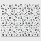 Niedlich Pandas Pattern Geschenkpapier (Flach)