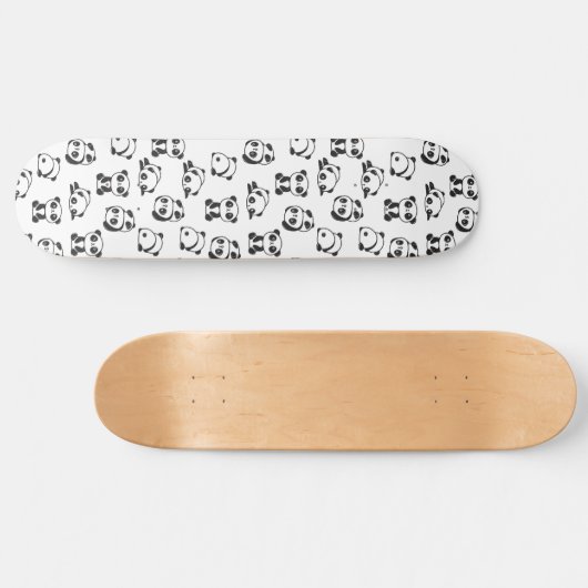 Niedlich Pandas Pattern Skateboard (Horizontal)