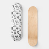 Niedlich Pandas Pattern Skateboard (Vorderseite)