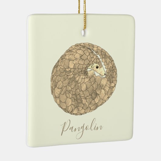 Niedlich Pangolin Keramikornament (Rechts)