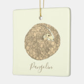 Niedlich Pangolin Keramikornament (Links)