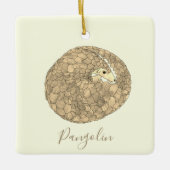 Niedlich Pangolin Keramikornament (Vorderseite)