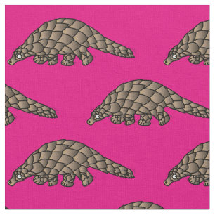 Niedlich Pangolins Kinder Cartoon Pink Girls Stoff