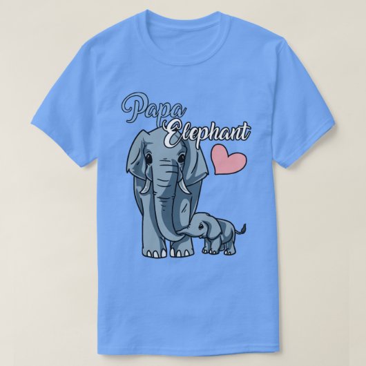 Niedlich Papa Elephant Baby Showgeschenk Zukünftig T-Shirt (Design vorne)
