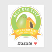 Niedlich Papa Ya Die beste Liebe Redewendungen für Aufkleber (Blatt)