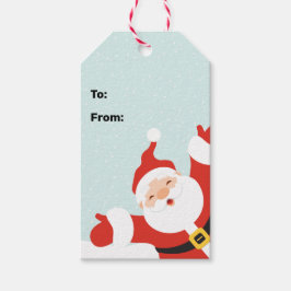 Niedlich Papercut Happy Santa Geschenkanhänger