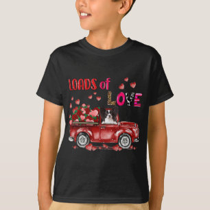 Niedlich Papillon Dog Driving Red Truck Happy Vale T-Shirt
