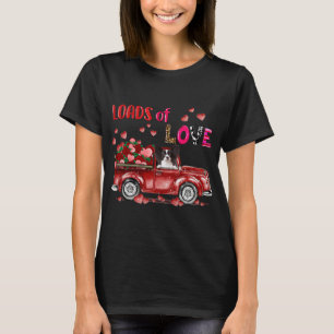 Niedlich Papillon Dog Driving Red Truck Happy Vale T-Shirt