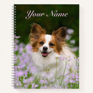Niedlich Papillon Spaniel Head Foto Dog Lovers - N Notizblock