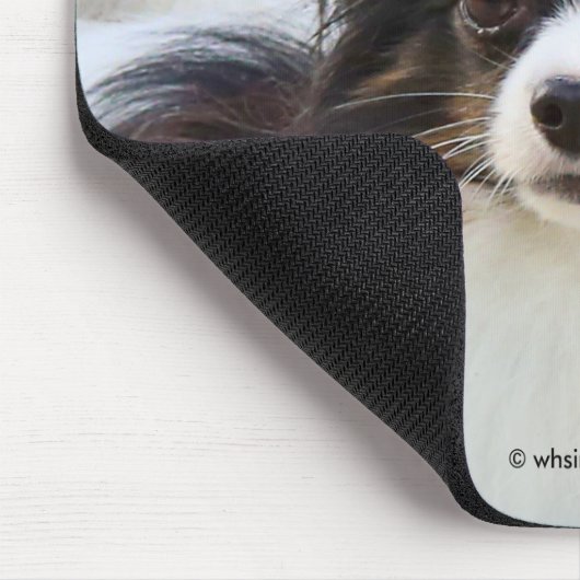 Niedlich Papillon Toy Spaniel Dog am Dock Mousepad (Ecke)