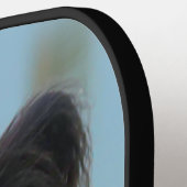 Niedlich Papillon Toy Spaniel Dog am Dock Pickleball Schläger (Linke Seite)