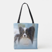 Niedlich Papillon Toy Spaniel Dog am Dock Tasche (Rückseite)