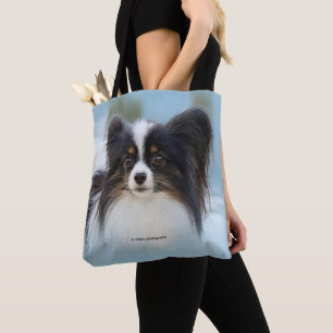 Niedlich Papillon Toy Spaniel Dog am Dock Tasche