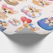 Niedlich Pappy Geschenkpapier (Ecke)