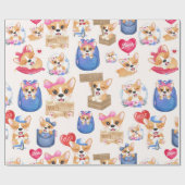 Niedlich Pappy Geschenkpapier (Flach)