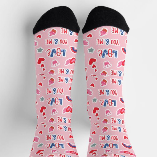 Niedlich Pappy Lovers Socken (Oben)