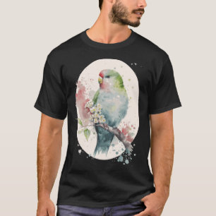 Niedlich Parakeet Japanisch Cherry Blossom Budgie  T-Shirt