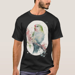 Niedlich Parakeet Japanisch Cherry Blossom Budgie  T-Shirt