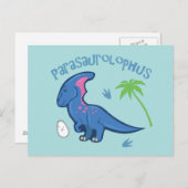 Niedlich Parasaurolophus Postkarte (Vorne/Hinten)